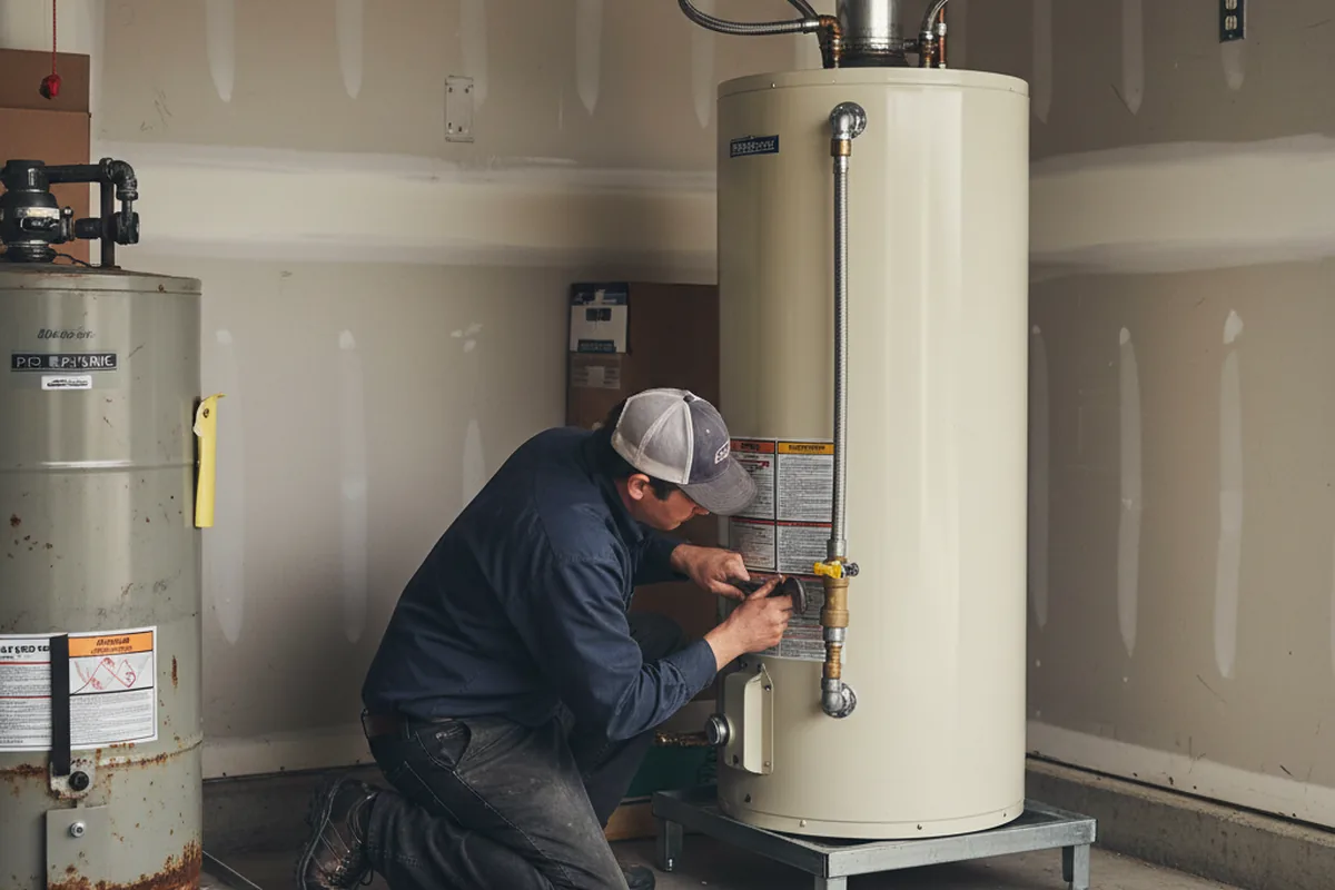Water heater and shutoff valve replacement in Waldwick