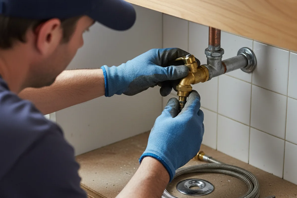 Shutoff valve and fitting work during Faucet and Fixture Repair in Waldwick